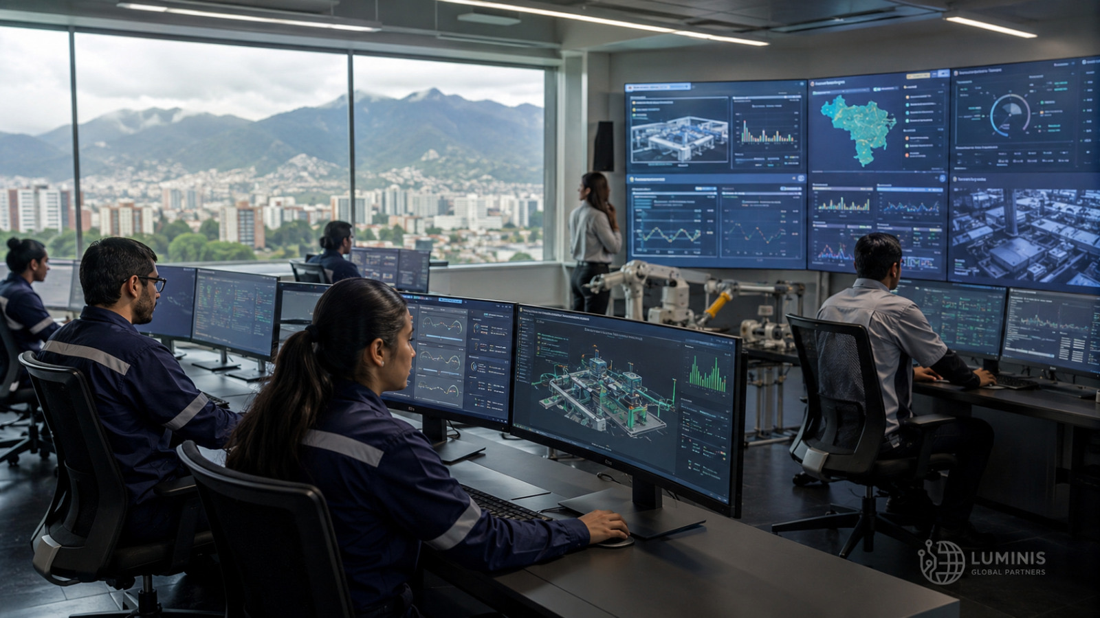 Luminis operations center coordinating live market activity